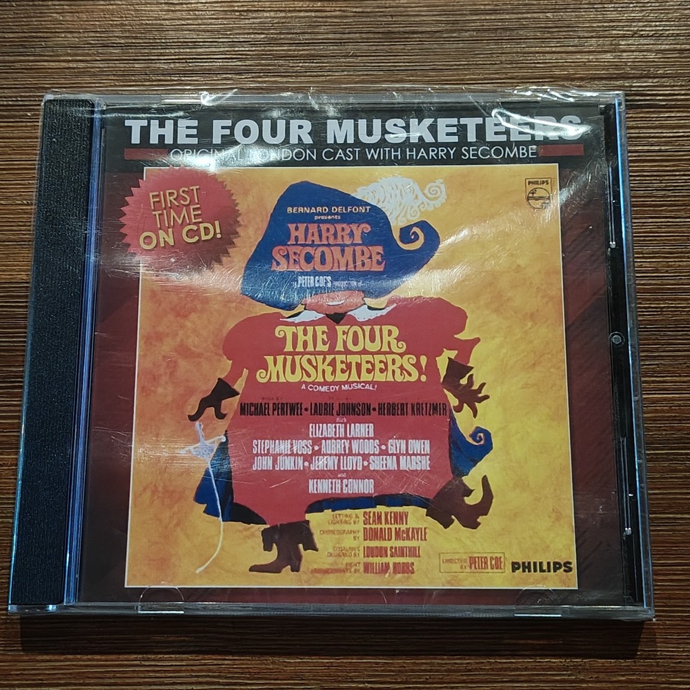 Four Musketeers Harry Secombe Original London Cast Audio CD‎ 097037114763 Sealed